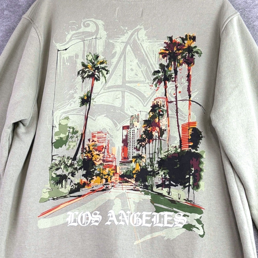 RETROFIT Brand Women's XXL Los Angeles Graphic Print Crewneck Sweatshirt **Flaw‎